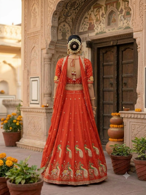 new designer rajasthani  lehanga  3