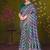 multiclour tussar printed party wear saree