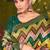 multiclour tussar printed party wear saree