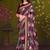 wine tussar printed party wear saree