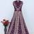 Wine heavy fox georgette embroidery & sequin work anarkali suit