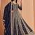 Blue heavy fox georgette embroidery & sequin work anarkali suit