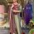 Olive Green Embroidered Kurta Set with Maroon Striped Dupatta