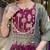 Olive Green Embroidered Kurta Set with Maroon Striped Dupatta