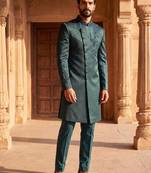Outluk vol. 56 presents heavy lachaka 2-piece long jodhpuri with cotton lining, intricate handwork & designer look.