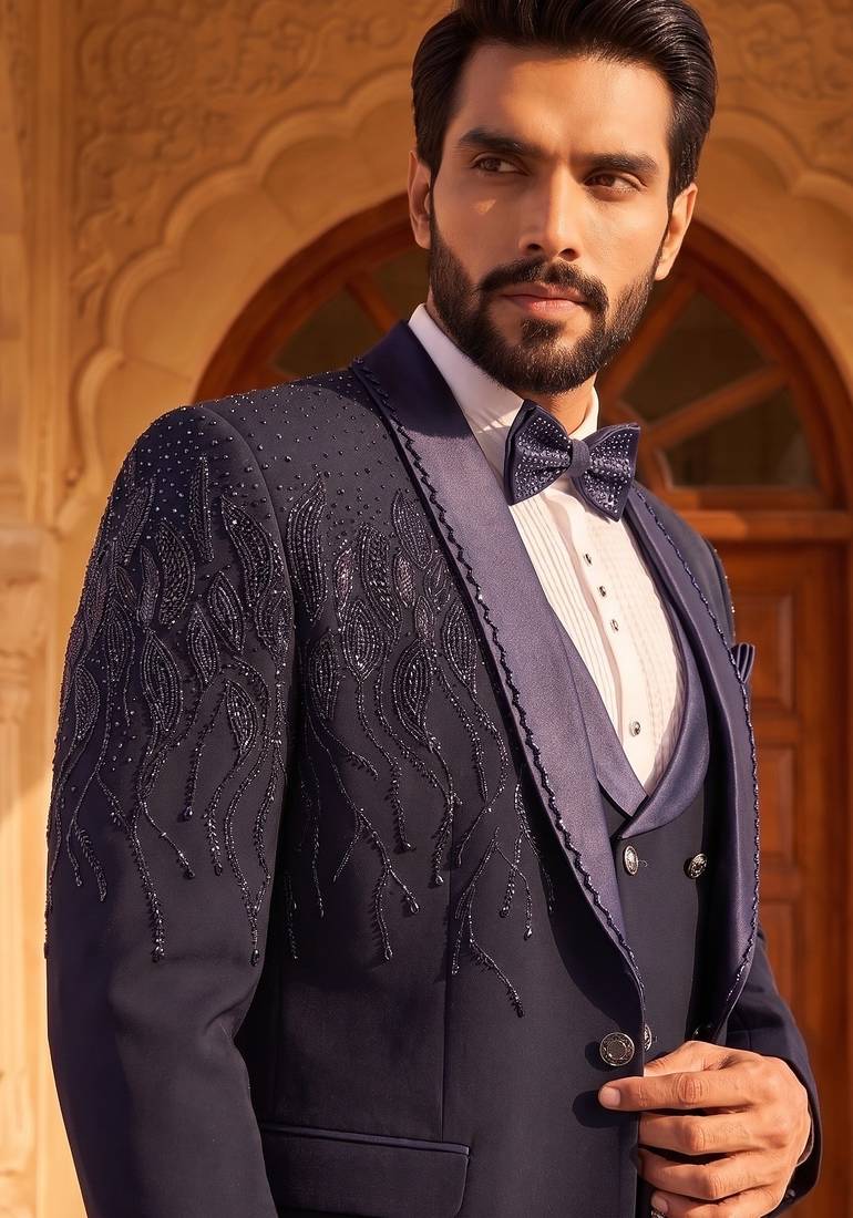 Outluk vol. 56 presents heavy lachaka bledger set with cotton lining, intricate handwork & designer party wear