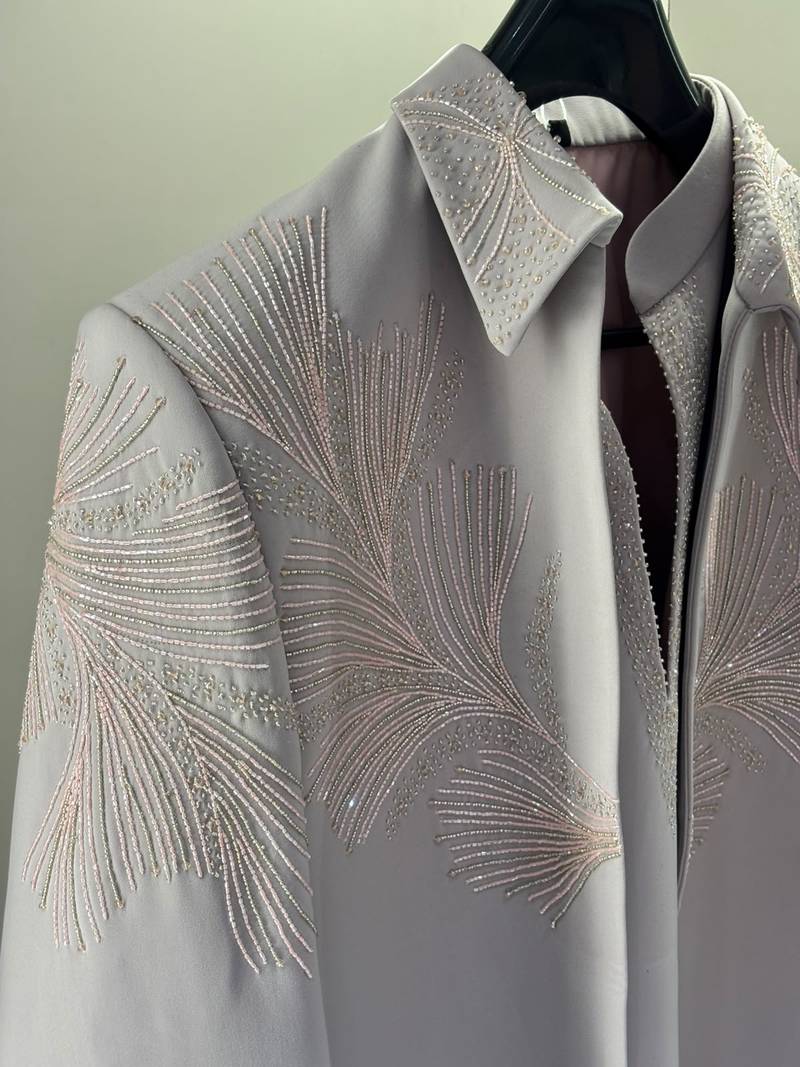 Heavy lachaka 3-piece short jodhpuri featuring intricate handwork, cotton lining, and a luxurious designer finish.