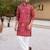 Multicolor CREPE SILK POSINOAL WORK MEN KURTA AND PAYJAMA
