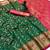 green floral woven design patola saree with blouse