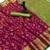 magenta floral woven design patola saree with blouse