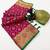 magenta floral woven design patola saree with blouse