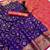 purple floral woven design patola saree with blouse