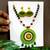 Green crystal fabric neckset