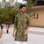 GREEN CREPE SILK PARTY WEAR DIGITAL PRINT KURTA AND PAYJAMA