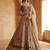 Brown Thread Lehenga Choli With Dupatta