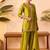 Yellow vichitra silk embroidered kurta palazzo set with dupatta for women