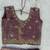 Mauve purple embroidered girls lehenga choli set in fandy silk with khatli beads work for wedding