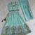 Sky blue embroidered girls lehenga choli set in fandy silk with khatli beads work for wedding