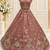 Mauve Color Crystal Beads,Multi Thread,Dori And Sequins Work Silk_Blend Lehnega Choli