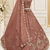 Mauve Color Crystal Beads,Multi Thread,Dori And Sequins Work Silk_Blend Lehnega Choli