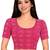 Rani cotton spandex bandhani printed stretchable readymade saree blouse