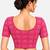 Rani cotton spandex bandhani printed stretchable readymade saree blouse
