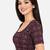 Wine cotton spandex bandhani printed stretchable readymade saree blouse