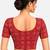 Red cotton spandex bandhani printed stretchable readymade saree blouse