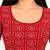 Red cotton spandex bandhani printed stretchable readymade saree blouse