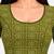 Pista green cotton spandex bandhani printed stretchable readymade saree blouse
