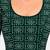 Green cotton spandex bandhani printed stretchable readymade saree blouse