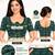 Green cotton spandex bandhani printed stretchable readymade saree blouse