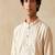 Cream silk embroidered kurta with cream pajama     elegant party wear look