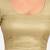Gold shiny cotton spandex stretchable princess cut readymade saree blouse