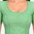 Mint green shiny cotton spandex stretchable princess cut readymade saree blouse