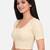Off white shiny cotton spandex stretchable princess cut readymade saree blouse
