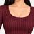 Plum cotton spandex golden zari straight line stretchable readymade saree blouse