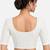White shiny cotton spandex stretchable princess cut readymade saree blouse