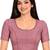 Wine shiny cotton spandex stretchable princess cut readymade saree blouse