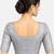 Silver shiny cotton spandex stretchable princess cut readymade saree blouse