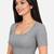 Silver shiny cotton spandex stretchable princess cut readymade saree blouse