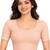 Peach shiny cotton spandex stretchable princess cut readymade saree blouse