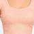 Peach shiny cotton spandex stretchable princess cut readymade saree blouse