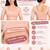 Peach shiny cotton spandex stretchable princess cut readymade saree blouse