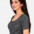 Grey cotton spandex leheriya printed stretchable readymade saree blouse