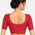 Red cotton spandex golden woven zari design stretchable readymade saree blouse