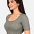 Grey cotton spandex golden woven zari design stretchable readymade saree blouse