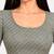 Grey cotton spandex golden woven zari design stretchable readymade saree blouse