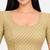 Light gold cotton spandex golden woven zari design stretchable readymade saree blouse