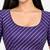 Dark purple cotton spandex golden woven zari design stretchable readymade saree blouse
